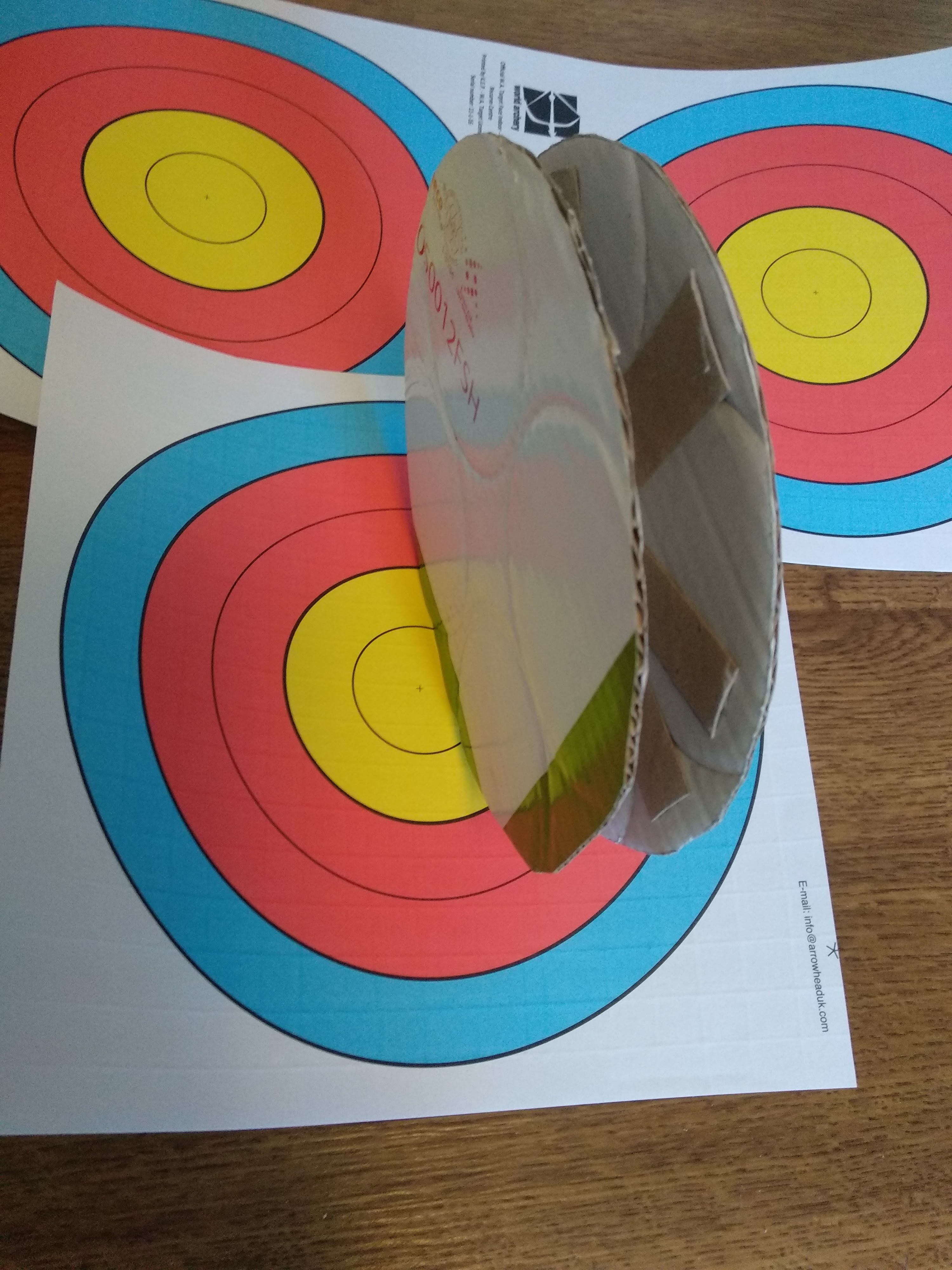 Toilet Paper Roll Insert Rolling Archery Target | Old Bald Man